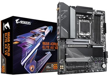 GIGABYTE B650 AORUS Elite AX V2 (AM5/LGA 1718/AMD/B650/ATX/5 anni di garanzia/DDR5/Triple M.2/PCIe 5.0/USB 3.2 Gen2X2 Type-C/WiFi 6E/2.5GbE LAN/Q-Flash Plus/EZ-Latch/scheda madre)