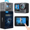 AKASO Brave 8 Lite Waterproof Action Camera - 4K60 Ultra HD Video, 20MP Photos, HDR, Dual Screen, SuperSmooth Stabilization, 8X Slow Motion, 4X ZOOM, Super Wide Angle, and Accessory Kits