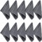 Erwin Müller Seiftuch Heidelberg 10er- Pack, 100% Baumwolle anthrazit Größe 30x30 cm - weiche Qualität, saugstark und strapazierfähig - praktisch durch Schlaufe