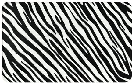 VhoMes Fußmatte für den Außenbereich, rutschfeste Fußmatten für den Innenbereich, Teppichunterlage für die Außenterrasse 49 x 80 cm,Zebrastreifen Natur