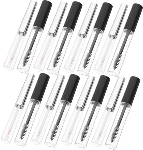 TOVINANNA 6sets Tubetti Vuoti Per Mascara e Lucidalabbra Trasparenti Contenitori Riutilizzabili Per Cosmetici Pratici e Versatili Per e