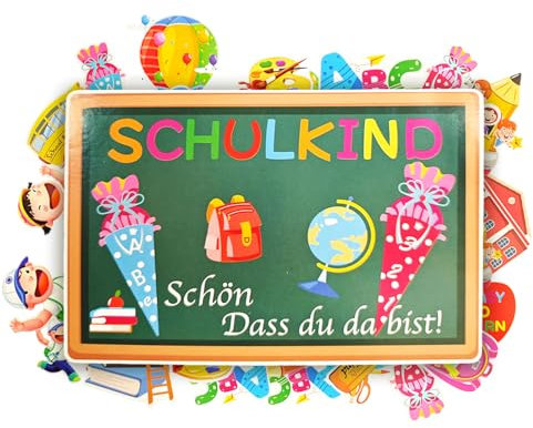 23 Stück Tortendeko Einschulung Schulkind Tortendeko Kuchendeko Schulanfang Cake Topper Schuleinführung Kuchen Deko Zuckertüte ABC 123 für Mädchen Junge Schulanfang Party Dekorationen