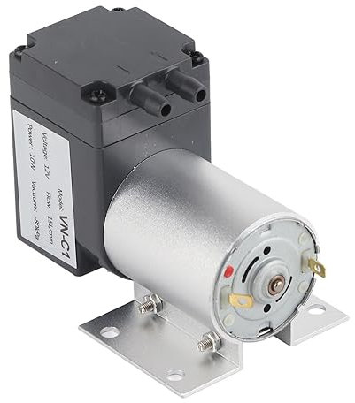 LiebeWH Oil- Vacuum Suction Pump Negative Pressure with High Power and High Vacuum, for Gas Analysis and Sampling (DC12V)