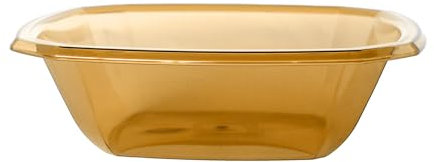 Jauhmui 3 Stk Quadrat Dicker Kunststoff Obstschale,Küche Obstkübel Aufbewahrung Ablagekorb für Küchendekoration Gemüse Obst Snacks (Gelb,34.5cm*34.5cm*10cm)