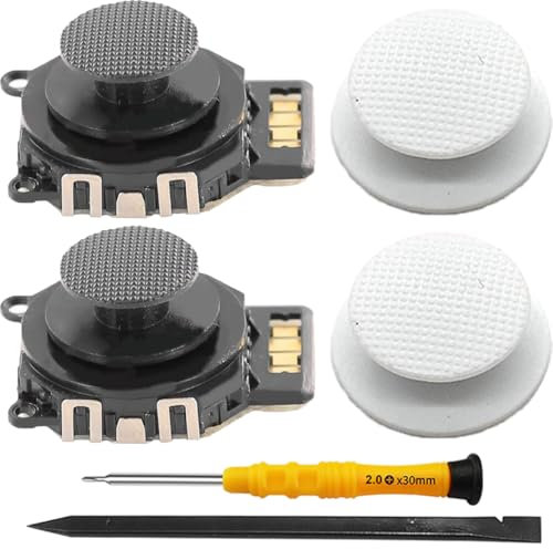 ZHUROUPU 2Pcs 3D analogico Joystick Sostituzione Pollice Bastone sensibilità di precisione per Sony per PSP 2000 2001 2002 2003 Console, 4 PCS Rocker Joystick Button cap Accessorio