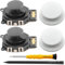 ZHUROUPU 2Pcs 3D analogico Joystick Sostituzione Pollice Bastone sensibilità di precisione per Sony per PSP 2000 2001 2002 2003 Console, 4 PCS Rocker Joystick Button cap Accessorio