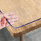 Royhom Copritavolo Trasparente 40 x 80 cm, 1.5 mm Spessore Pellicola Trasparente per Tavolo, Proteggi Tavolo Trasparente Impermeabile Copri Tavolo PVC per Scrivania, Tavolino, Sala da Pranzo