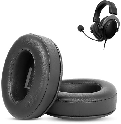 HAIZEEN Ohrpolster Kompatibel mit HyperX Cloud II Cloud Pro Cloud Alpha Cloud Stinger Cloud Flight Cloud Flight S Kopfhörern Ohrpolster Ersatzkissen (Proteinleder/Memory-Schaum)
