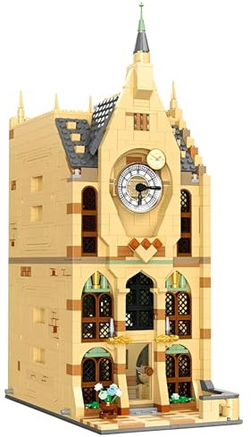 Magische Welt Schloss Bausteine Bausatz, 1255Stück Harry Schloss Haus Klemmbausteine Kit, STEM Film Sammlerstück Architektur Modell Spielzeug, Ideen Geschenke für Fan Kinder Erwachsene(JJ9148)