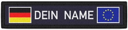 Copytec Deutsch Europa Namenschild Patch Deutsch Europa Namen Name Land Flagge #44097