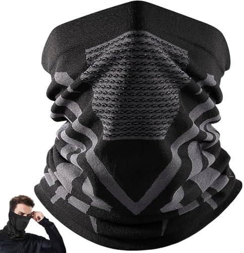 1pcs Schlauchschal, Atmungsaktive Skimaske, Unisex Winter Sturmhaube halbe Ausführung, Atmungsaktive Sturmmaske, für Motorrad, Fahrrad & Outdoor Laufen– Wärmende Halsbedeckung,für Ski,Helm & Sturm.