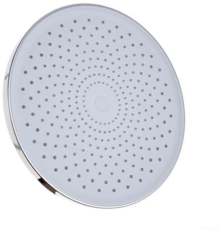 ARMYJY Regenduschkopf, 25,4 cm, verstellbare Winkel, Wasserfall-Duschkopf mit Silikondüse für Badezimmer (Silber)