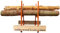 BLS-2H Log Sawhorse – Precision Multi-Log Cutting with Patented Safety Design – 150kg Capacity – Foldable, Lightweight & Compact – Dual Auto-Locking Chains for Maximum Stability