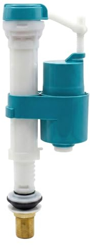Hulthor Bottom Entry Toilet Fill Valve, Toilet Inlet Valve Replacement, 1/2 UK Brass Thread, Adjustable 8-12, Compact Cistern Float