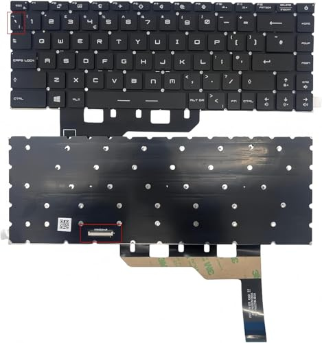XINDIKBHUB UK Keyboard/Per-Key RGB Backlit for MSI GS66 Stealth 10SD/10UH/10UG/10UE Laptop replacement keyboard -Buckle