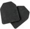 Airsoft Wargame Tactical Soldier Gear EVA Body Carrier Vest SAPI Shock Plate Dummy Armor Ballistic Model Kit Black 2 PCS
