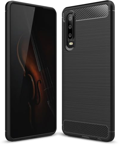 SCL Hülle Für Xiaomi 9 Handyhülle Xiaomi Mi 9 Hülle Xiaomi 9, Carbon-Faser Gebürstete Textur Design Schutzhülle mit Anti-Kratzer und Anti-Stoß Absorbtion Technologie [Schwarz]
