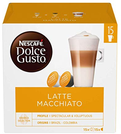 NESCAFÉ Dolce Gusto Latte Macchiato Coffee Pods 30 Capsules (45 Servings, Pack of 3, Total 90 Capsules)