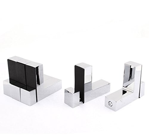 Aexit Acero inoxidable L en forma de vidrio ajustable estante Clip abrazadera abrazadera 5pcs (ebeed461a257b7043de6e6af6b978cd8)