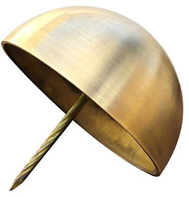 Pure Copper Foam Nails, Drum Nails, Round Head Nails, Brass Door nails-3cm Brass