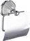 White Ceramic Bathroom Accessories (White Ceramic And chrome WC roll holder)