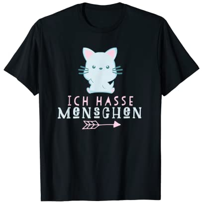 Ich Hasse Menschen - Ich hasse Menschen - Katzen T-Shirt