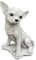 Massive Steinfigur Stein Chihuahua Hund Dekofigur Gartendeko Raumdeko Steinguss frostfest Gartendeko Deko-Figur für Haus Garten Moderne Statue Garten-Figur