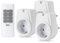 TOUCHXEL Funksteckdosen mit Fernbedienung 1000W x 3er Funksteckdosen mit 1er Fernbedienung,12 Kanal Programmierbar Funksteckdosen Set für Haushaltsgeräte, Programmierbar, Reichweite 30m,Weiß