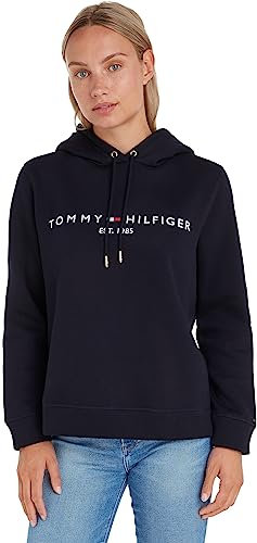 Tommy Hilfiger Sweat à Capuche Femme Heritage avec Capuche, Bleu (Desert Sky), 3XL
