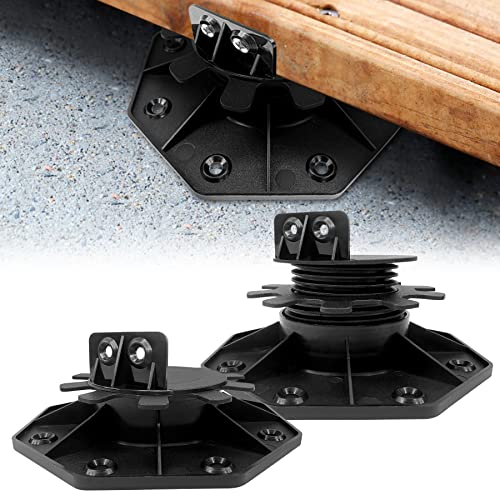 Froadp 30-60mm Stelzlager Höhenverstellbar für Terrassenplatten, Selbstnivellierend PP Stellfüße, Stelzenlager Plattenlager Unterkonstruktion für Laminatfußböden Terrassen- & Balkonfliesen (40 Stück)