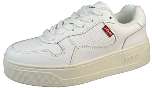 LEVI'S Damen Sneakers, White, 40 EU