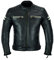 Motorradlederjacke für Herren, schwarz, perforiertes Leder, CE-Protektoren, MBJ-12A, Schwarz , XL