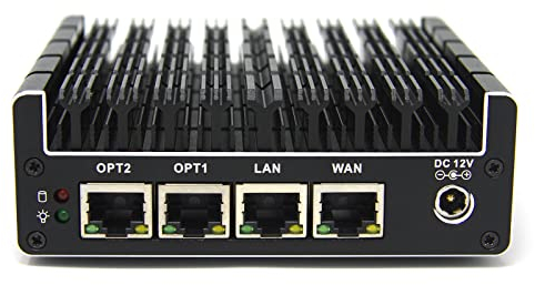 Protectli Vault FW4C - 4 Port, Firewall Micro Appliance/Mini PC - Intel J3710, 2.5G Ports, AES-NI, 4GB DDR3 RAM, 32GB SSD