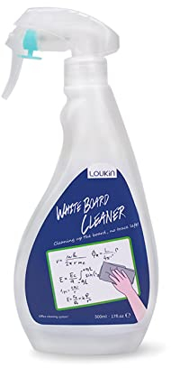 loukin Ungiftiger Whiteboard-Reiniger, 17oz Dry-Erase Board Cleaner, geruchsarmes Whiteboard-Reinigungsspray, entfernt hartnäckige Flecken von Whiteboard, Kreidetafel