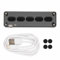 Programmierbare Tastatur mit 5 Tasten, Dual Modus, Silikon Stummschaltung, Kabelgebundene USB Tastatur, Drahtlose Bluetooth DIY programmierbare Tastatur für Büro, Spiele,