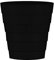 Zuvo Plastic Paper Bin 5L - Shatter-Proof Waste Basket for Office Desk & Bedroom Bin - Ideal Paper Bin with Wave Design - Black