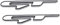 GT-Emblem, Metall, Chrom, Abzeichen für Auto, Kotflügel, Kofferraumdeckel, kurzes Logo, SUV, Coupé, 3D-Aufkleber (Silber)