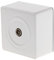 Zenitech - Toma TV de superficie blanca D.9,52mm - Gama Vulco