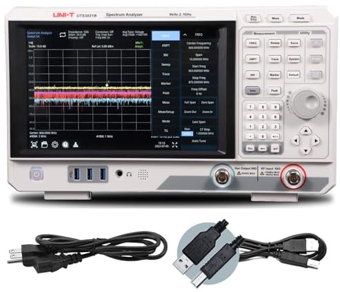 UNI-T UTS3021B Spektrumanalysator Touchscreen 9kHz~2,1GHz RBW 1Hz~3MHz 6x traces