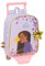 Safta WISH Kinderrucksack mit Trolley, ideal für Kinder unterschiedlichen Alters, bequem und vielseitig, Qualität und Widerstandsfähigkeit, 22 x 10 x 27 cm, Lila, Lila, Estándar, Casual