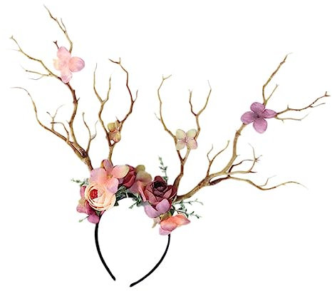 Housoutil Weihnachten Geweih Haarreif Stirnband Geweih Kopfschmuck Elch Haarband Weihnachts Haarschmuck Für Kinderfotografie Und Alltag