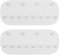 NUZAMAS 2 Pack Jewelry Hanger Wall Mounted Jewelry Organizer 12 Hooks Self-Adhesive Jewellery Storage Rack Stand for Clothes Necklace Ring Earring White