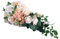 XuQiZZpp Luxuriöser Seidenblumenstrauß in Tropfenform, zart, champagnerfarben, Tropfenform, Brautstrauß-Accessoire mit Blume