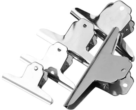 TEHAUX 5stücke Teiliges Metall Büroklammern Mit Langen Clips Vielseitige Papierklemmen Für Schule Büro Und Künstler Zum Schnellen Ordnen Von Dokumenten Und Papieren Robuste Halteklammern