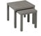 URBNLIVING Set of 2 Square Wooden Nesting Tables, Space-Saving Coffee and Side Tables for Living Room, Bedroom, or Office, Modern Stacking Design, Available in Multiple Finishes