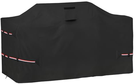 Osileyo 248 cm Island Grillabdeckung – schwere 600D Duty wasserdichte Allwetterschutz Outdoor-Abdeckung, schwarz