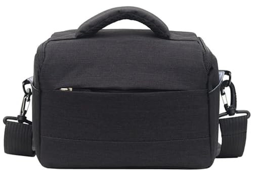 XIUsheUA Sacoche pour Appareil Photo Sac for Appareil Photo Reflex numérique sans Miroir for Canon EOS R100 R50 R R10 R8 R7 R6 RP 250D 200D M200 M50 SX70 Z50 Z30 Z5 Z6 Z7 D3500 D5600(Black)