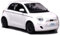 alles-meine.de GmbH FIAT 500 E Coupe Weiss neues Modell ab 2020 1/24 Burago Modell Auto mit individiuellem Wunschkennzeichen