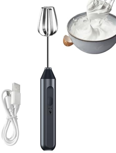 Wireless Hand-Hegglock-Whisk Blender sans fil à main | Mousse réglable à 3 assiettes, balais amovibles, pour , crème, beurre de cuisine, sauces et soupes