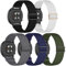 UNUJIX Lot de 5 bracelets de rechange en nylon élastique pour Polar ignite/ignite 2/ignite 3, tissu extensible de rechange, pour Polar Unite/Pacer, homme et femme, Nylon, No Gemstone